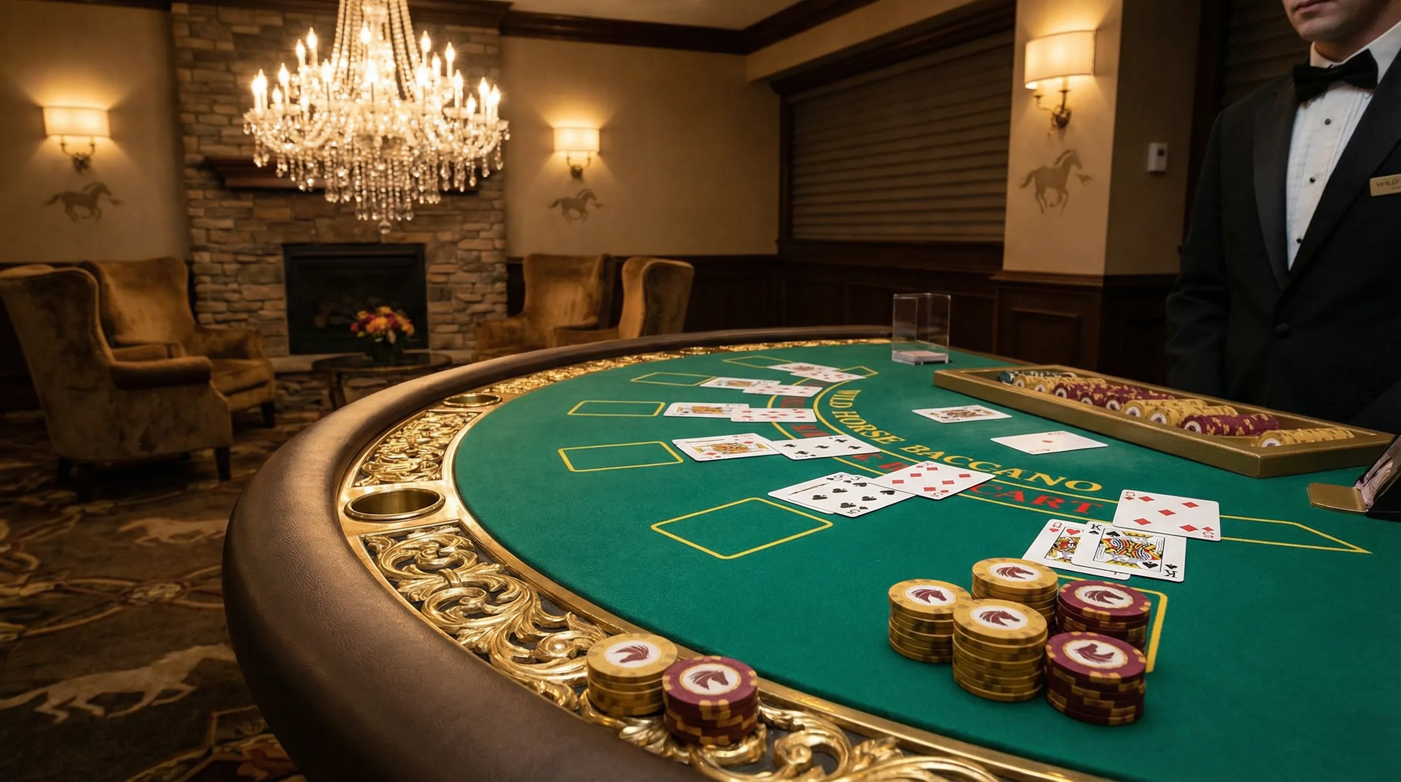 Mesa de bacará elegante no cncbet